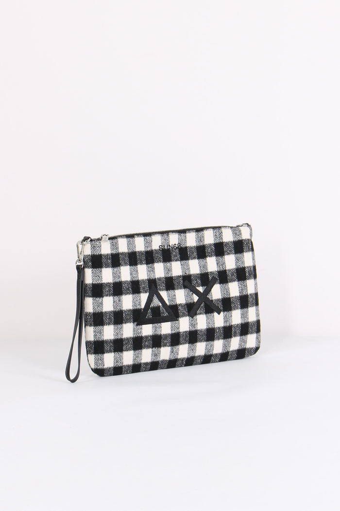 Pochette Check Nero-4