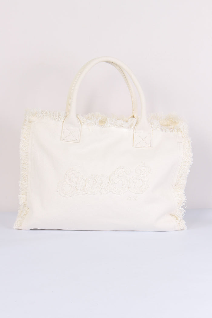 Shopping Grande Frange Bianco