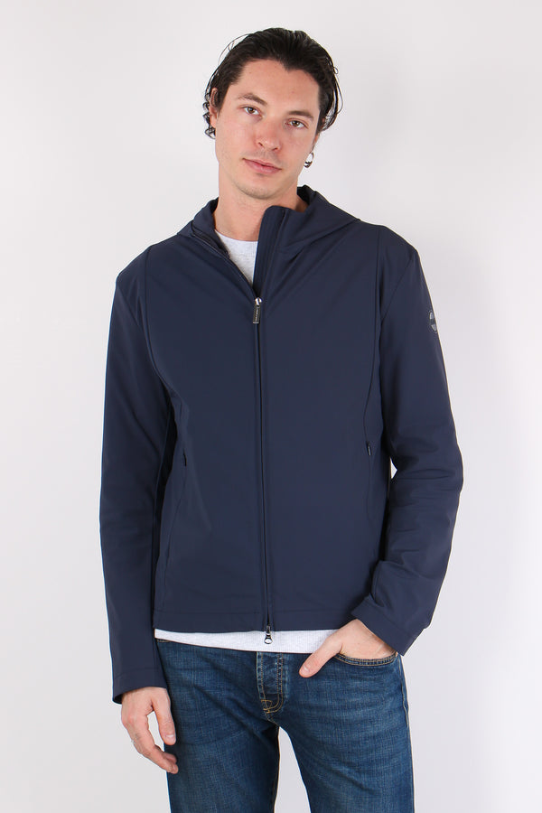 Giubbotto Stretch Cappuccio Navy