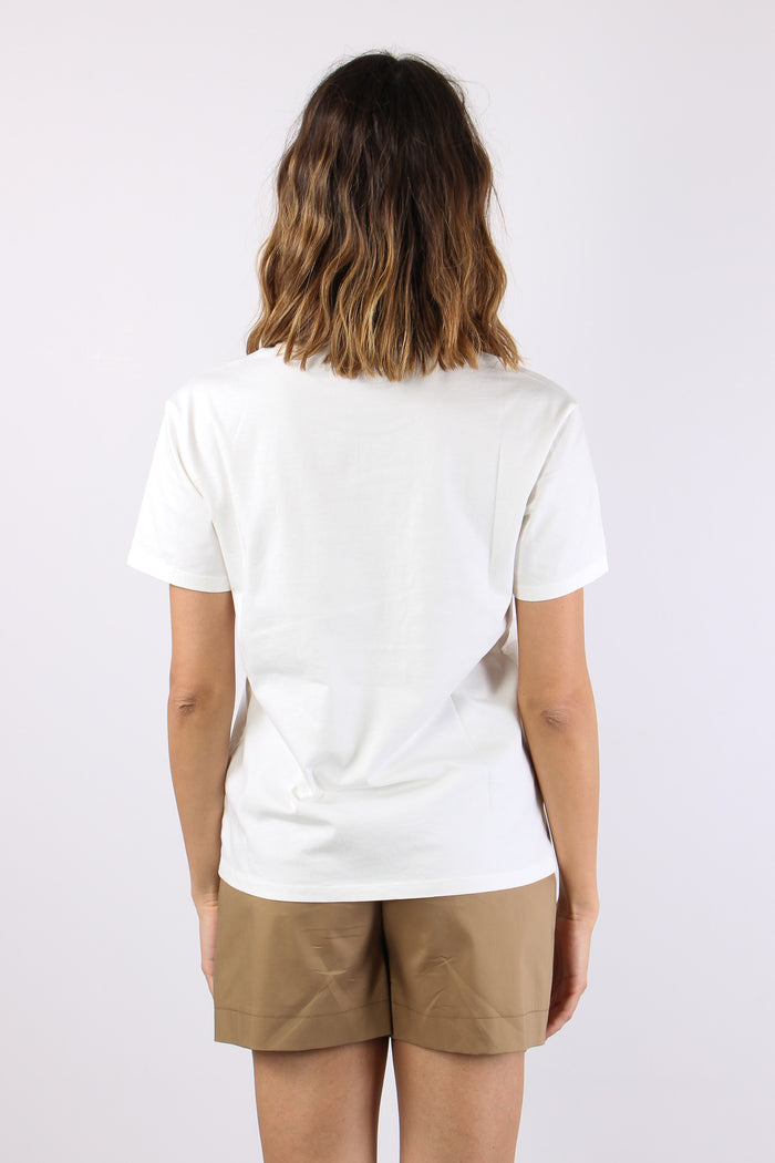 T-shirt Scritta Bianco/moro-4