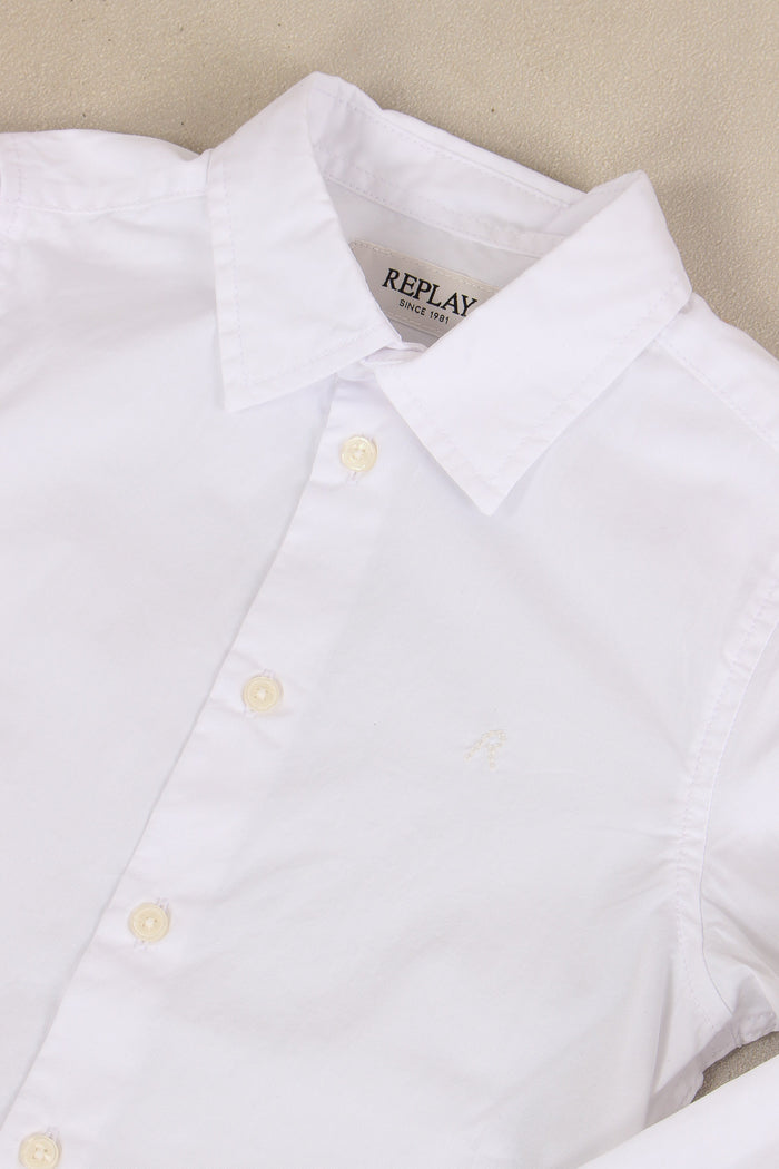 Camicia Cotone Bianco-4