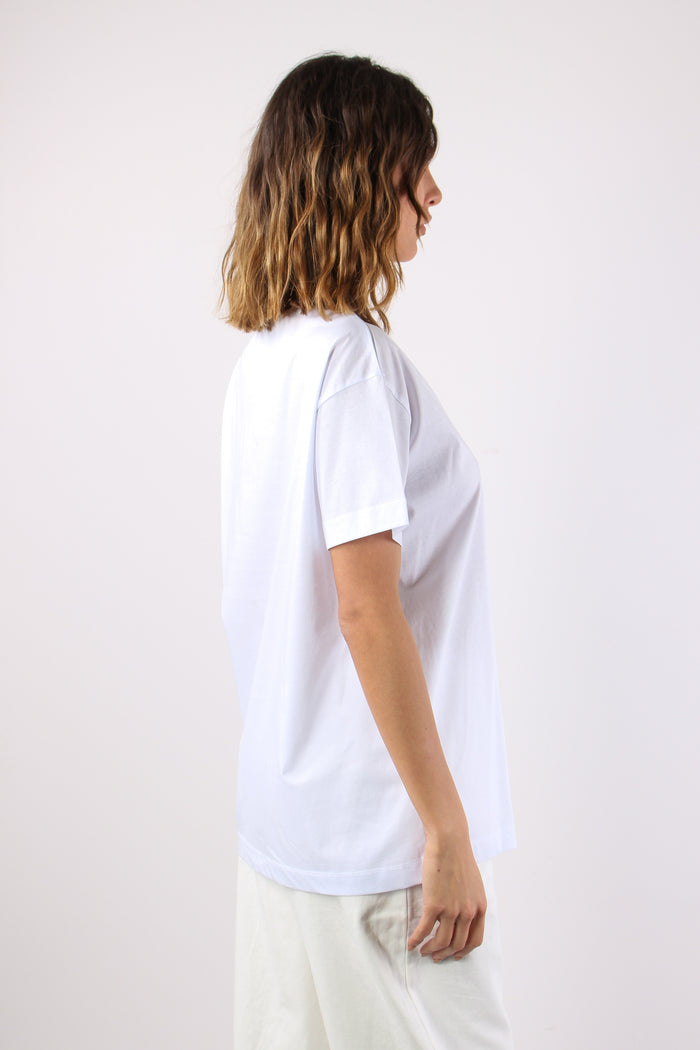 T-shirt Taschino Paillettes Bianco-4