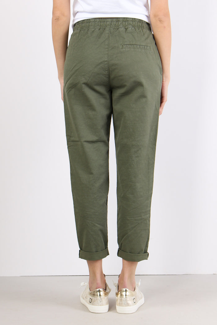 Pantalone Jogging Misto Lino Salvia-4