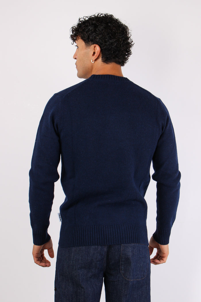 Maglia Girocollo Lambswool Inchiostro-3
