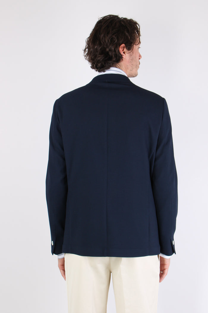 Mais Giacca Basica Blu-5