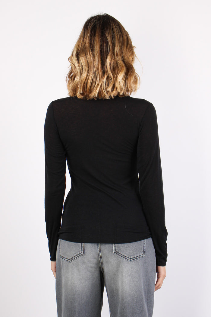 Maglia Misto Cashmere Nero-3