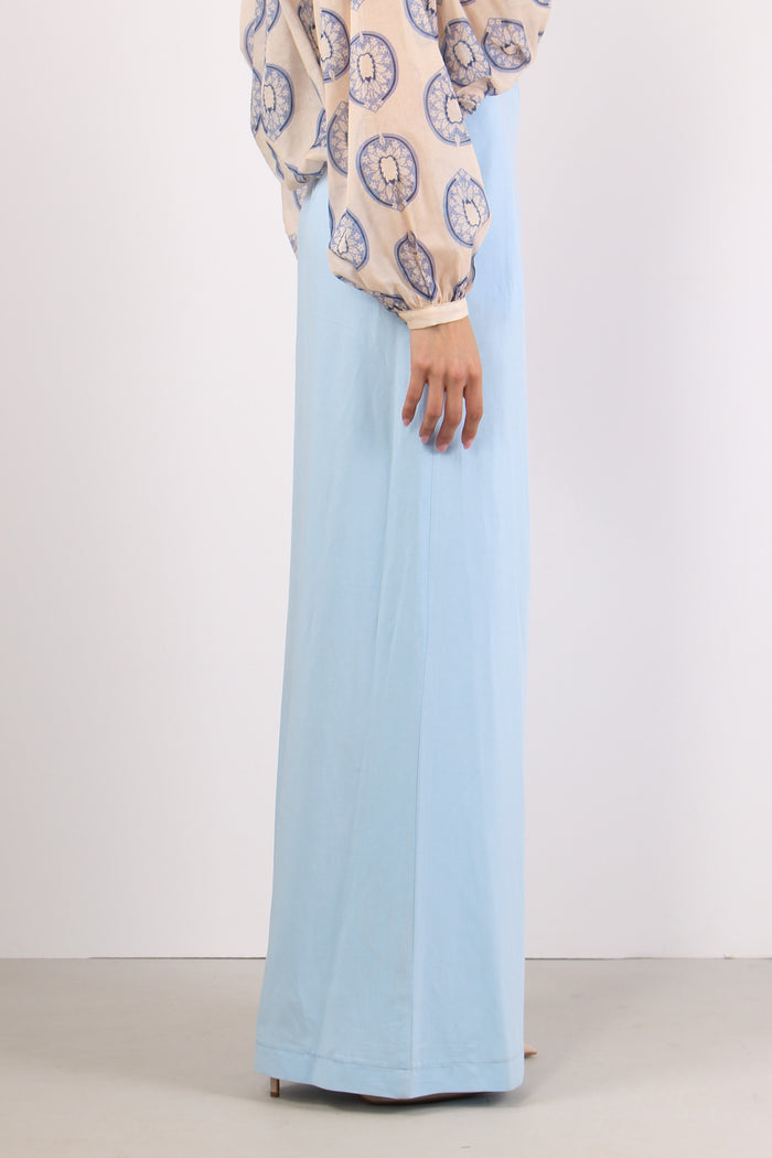 Pantalone Palazzo Misto Viscos Polvere-6