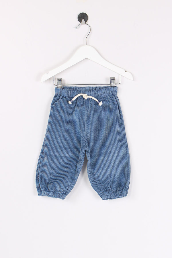 Pantalone Velluto Coulisse Artic Blue