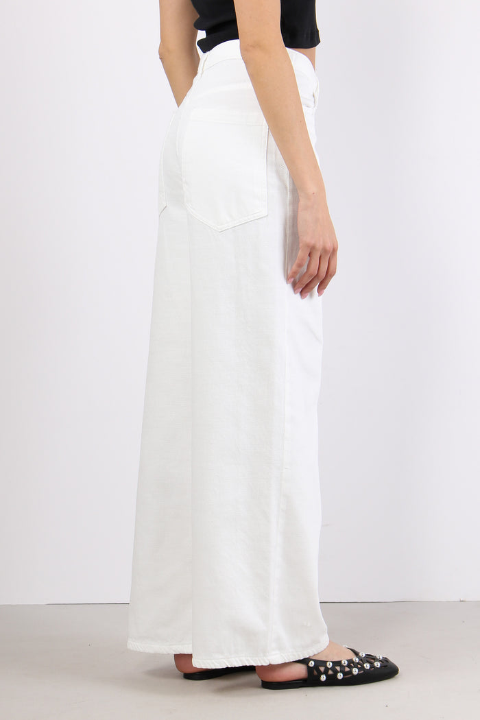 Pantalone Bull 5 Tasche Bianco-5