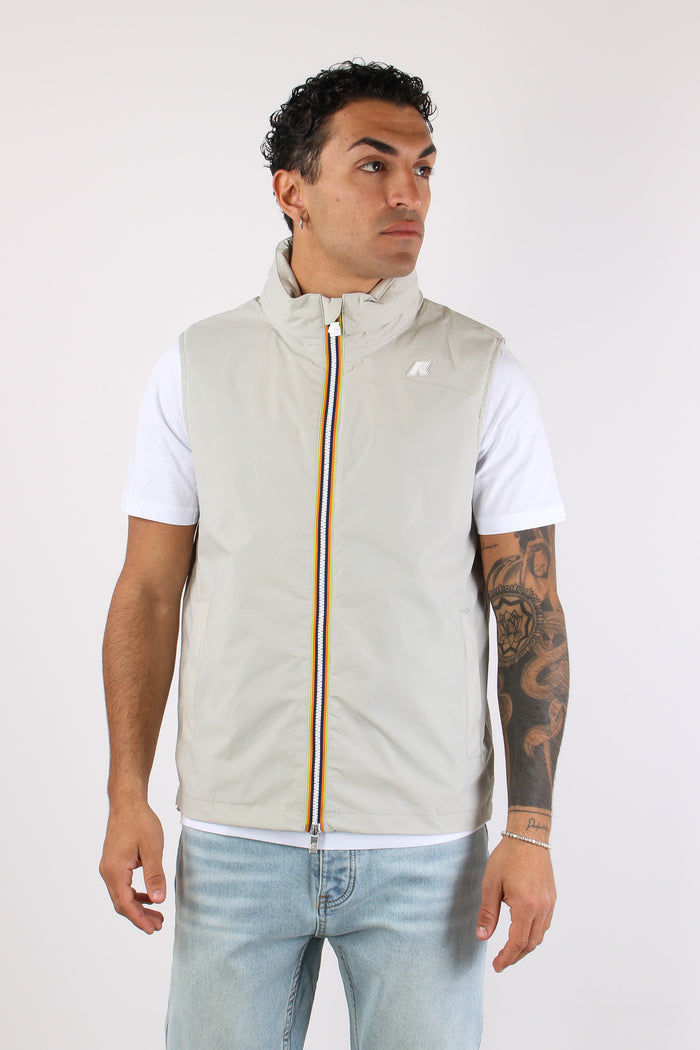 Gilet Nylon Jersey Beige Lt-3