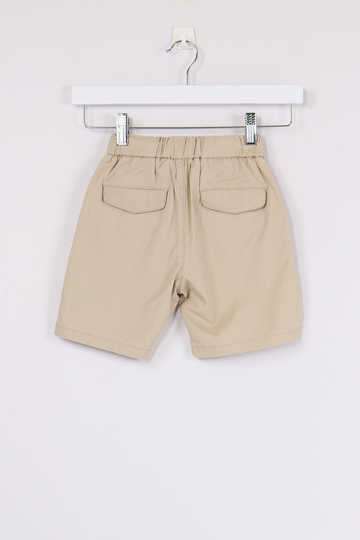 Bermuda Cotone Coulisse Stone-2