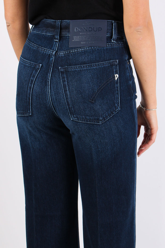 Amber Denim Palazzo Denim Scuro-8