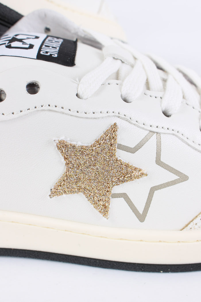 Sneakers Week Star Glitter Bianco/oro-8
