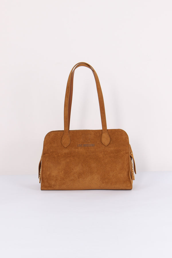 Shopping Mini Ecocamoscio Cuoio