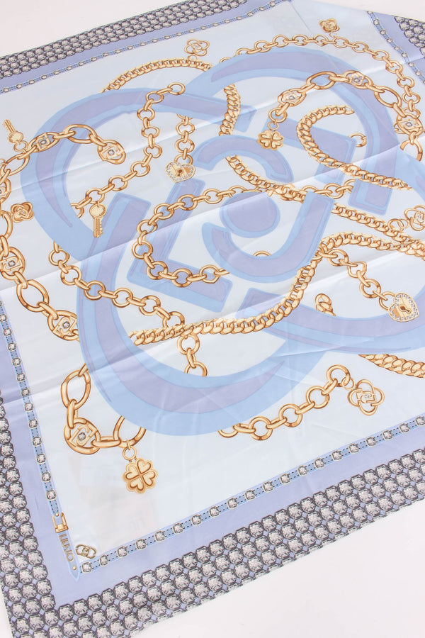 Foulard Mix Print Catena/denim-2