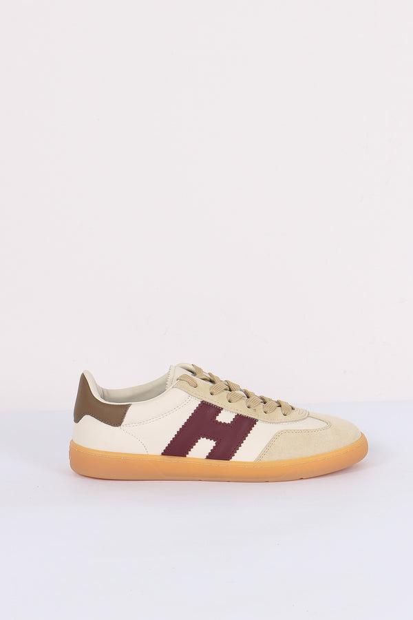 Sneakers Cool Allacciato H Bianco/bordeaux