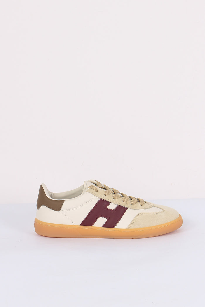 Sneakers Cool Allacciato H Bianco/bordeaux