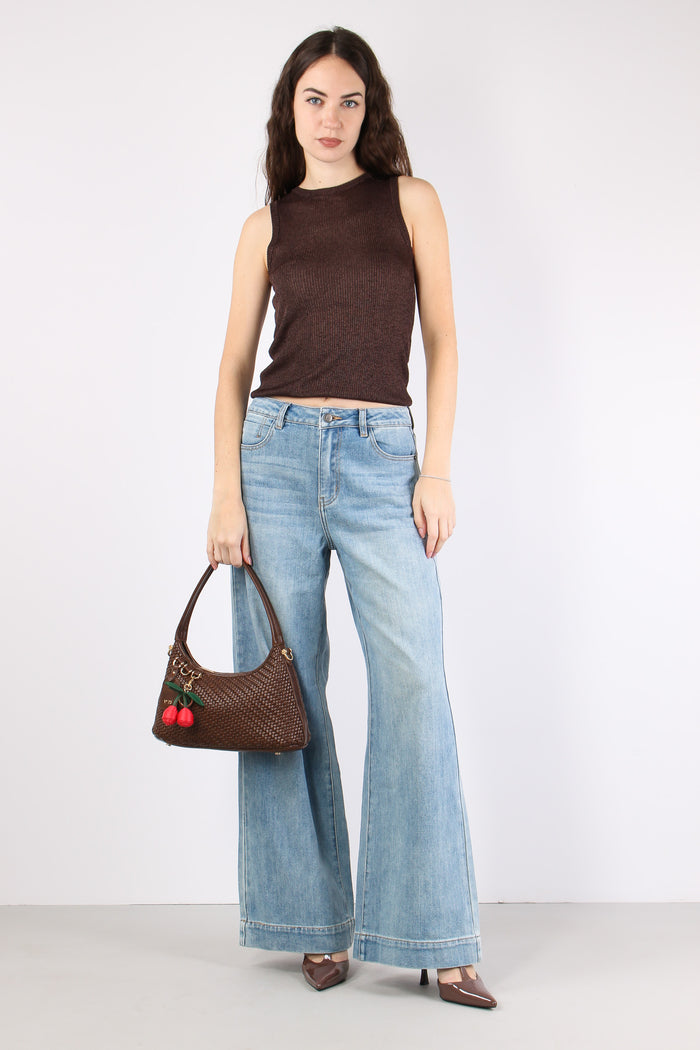 Denim Orlo Alto Denim Chiaro