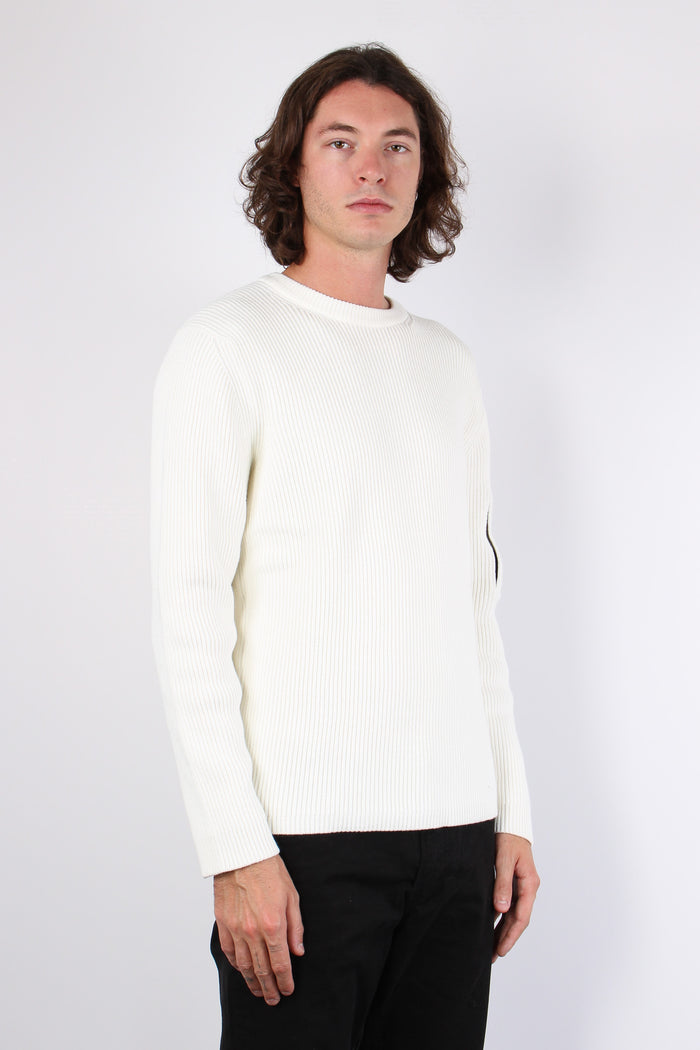 Maglia Girocollo Costa Inglese Gauze White-4