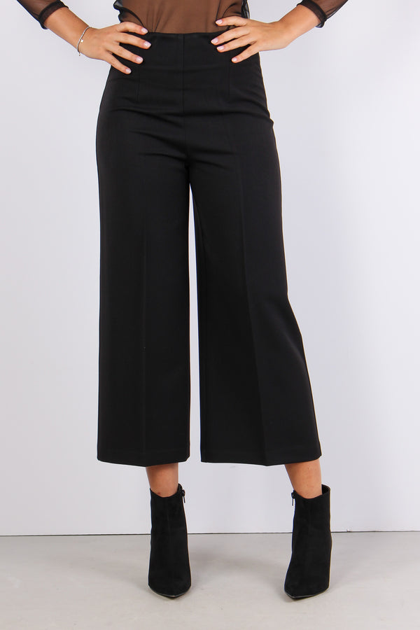 Pantalone Bengalina Spacchetti Nero-2