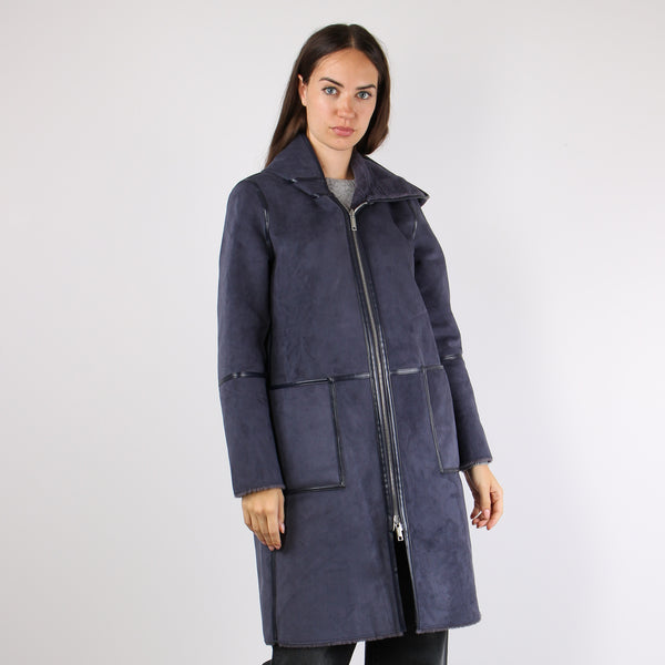 Ecomontone Lungo Cappuccio Night Grey-2