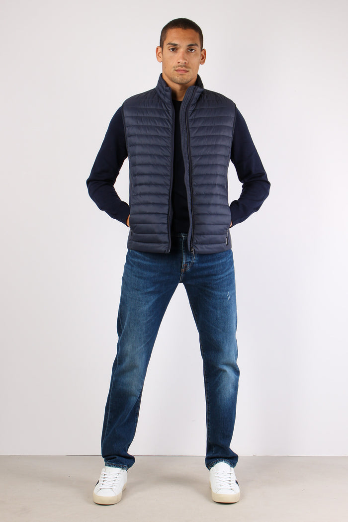 Piumino Smanicato Navy-2