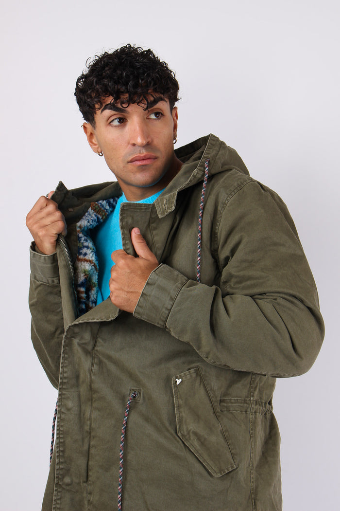 Parka Inserto Patch Verde-5
