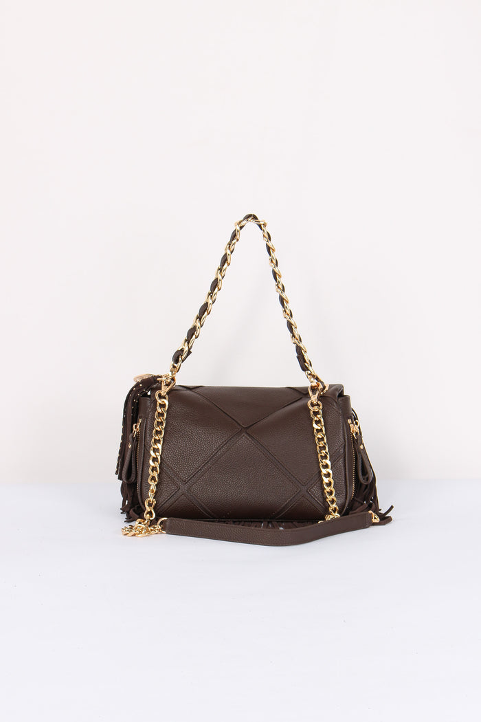 Tracolla Media Frange Brown-3