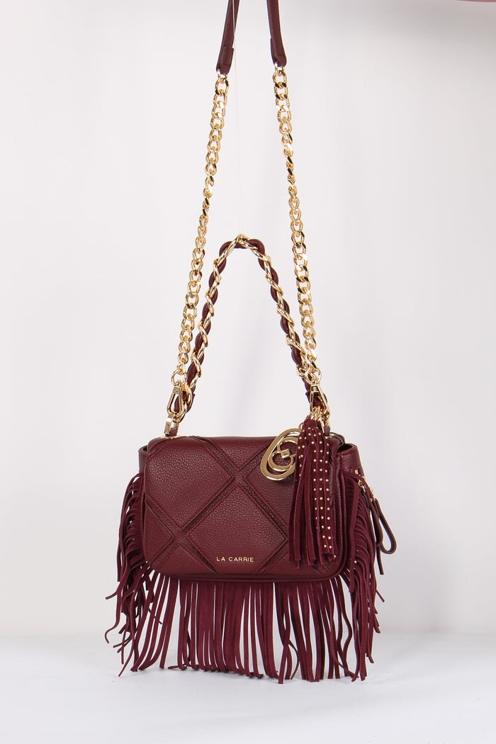 Tracollina Trapunta Frange Cherry-2