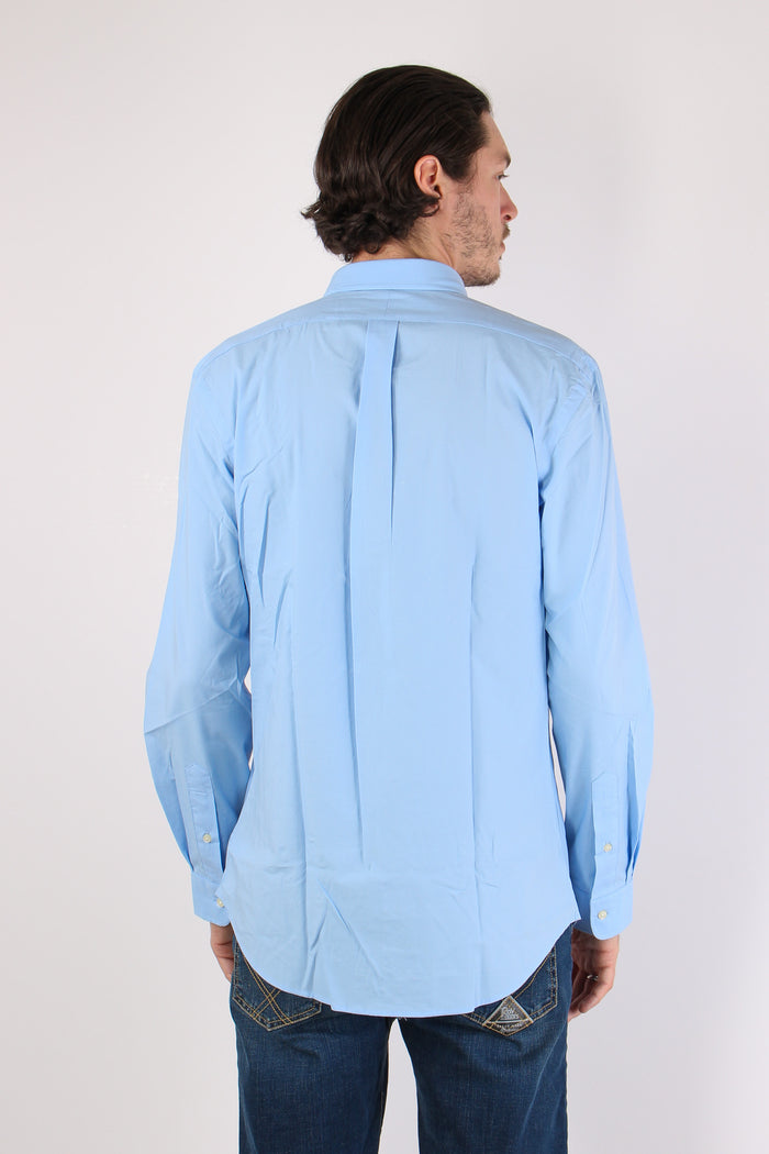 Camicia Slim Stretch Popeline Austin Blue-5