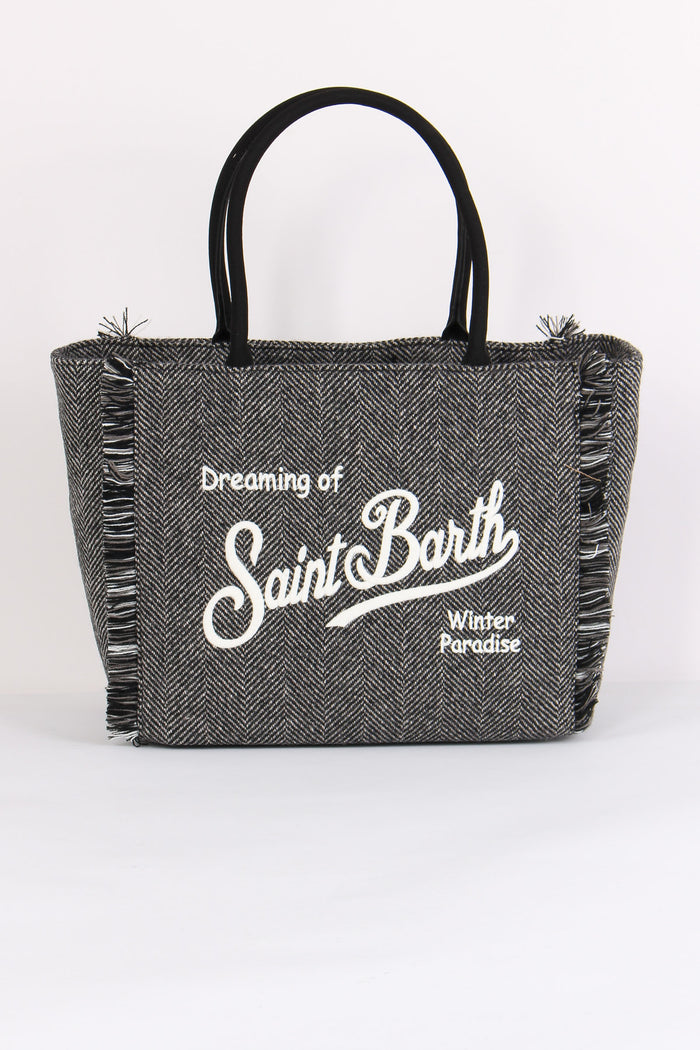 Borsa Tracolla Spinata Nero/bianco