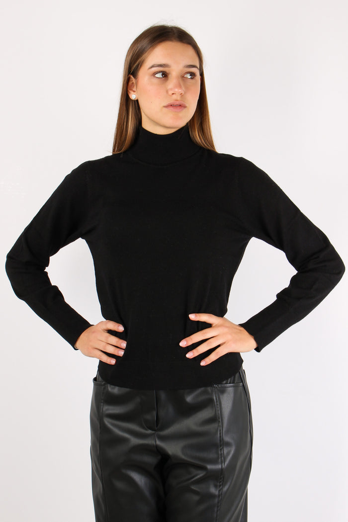 Lupetto Viscosa Nero-3