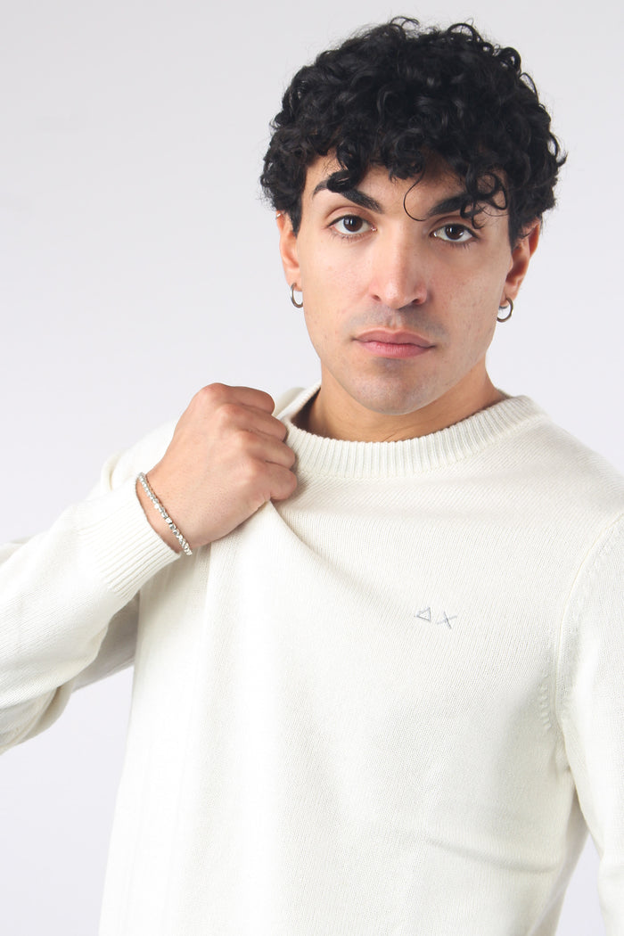 Girocollo Misto Cashmere Bianco-6