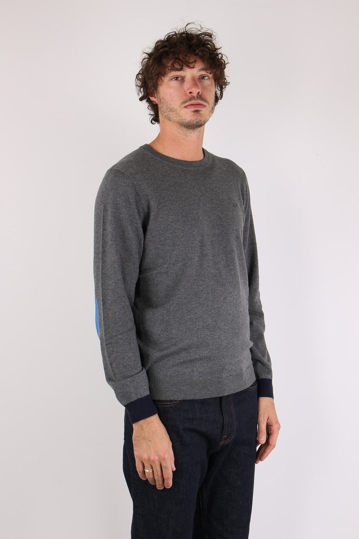 Maglia Profilo Toppa Grigio-6