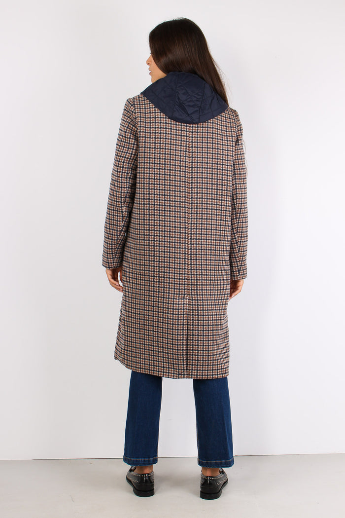 Didier Cappotto Pied De Poule Fango/blu-5