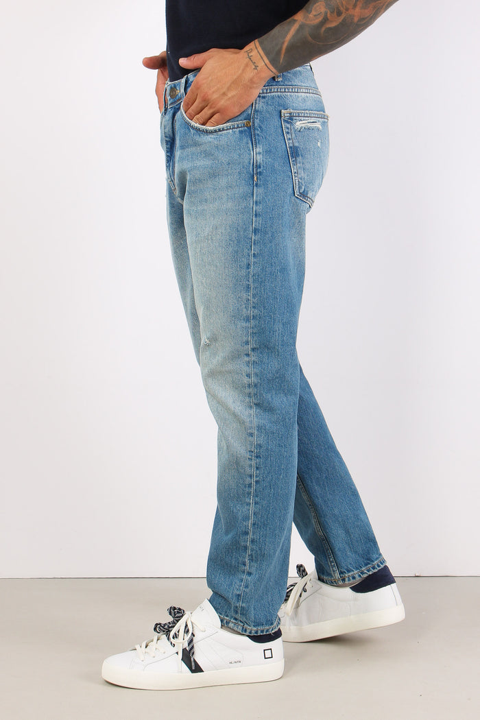 Denim Cropped Vita Bassa Denim Medio-3