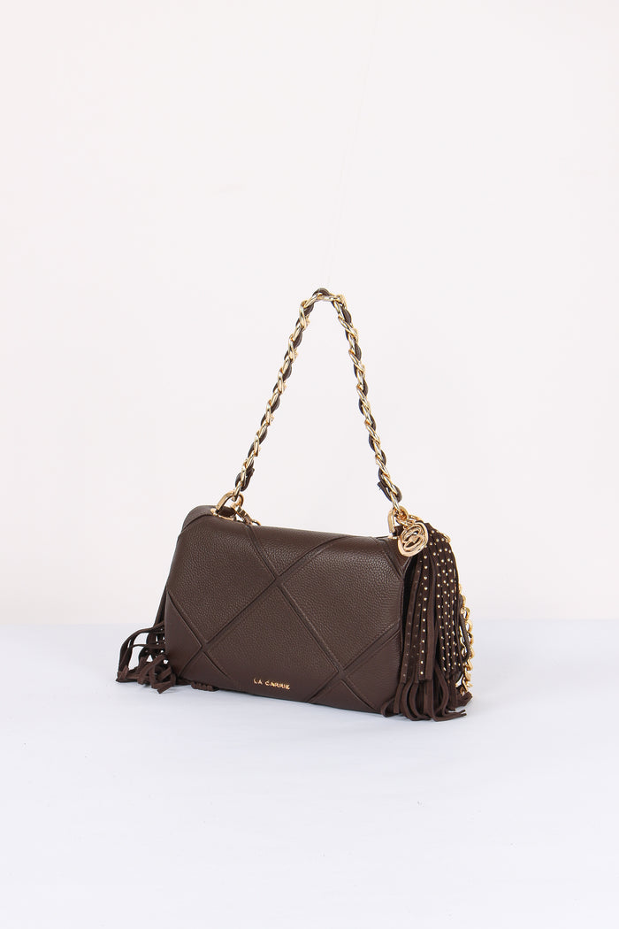 Tracolla Media Frange Brown-2