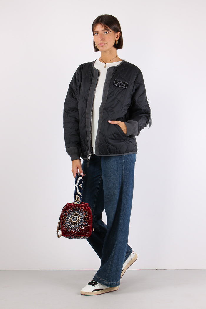 Liner Filed Jacket Nylon Black