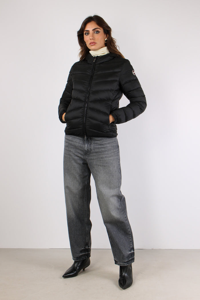 Piumino Corto Trapunta Nero