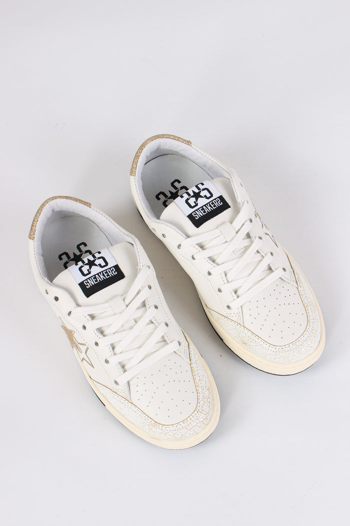 Sneakers Week Star Glitter Bianco/oro-6