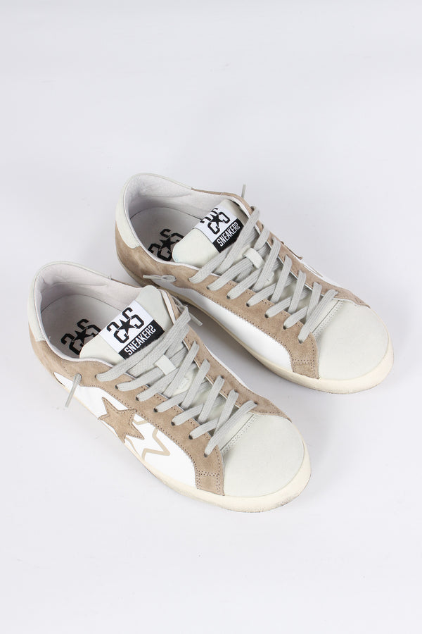 Sneakers Very Star Bianco/taupe-2