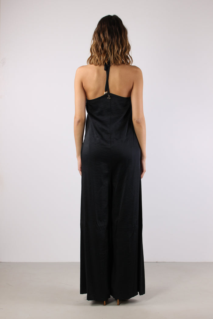 Morgian Tuta Fluida Martellata Black-5