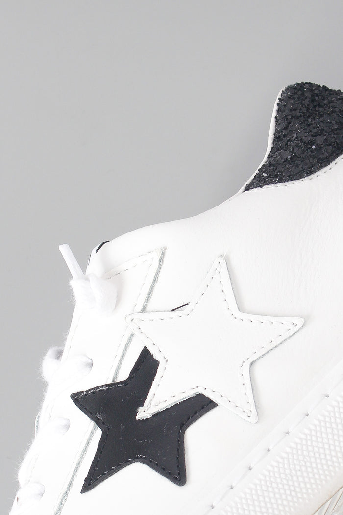 Sneaker One Star Glitter Bianco/nero-5