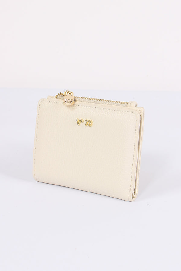 Keira Portafoglio Small Zip Around Bianco-2