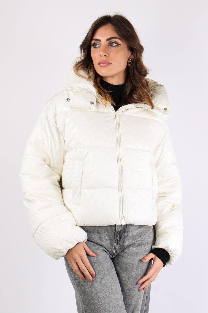 Infuso Piumino Logo Bottoni Ma Tortora