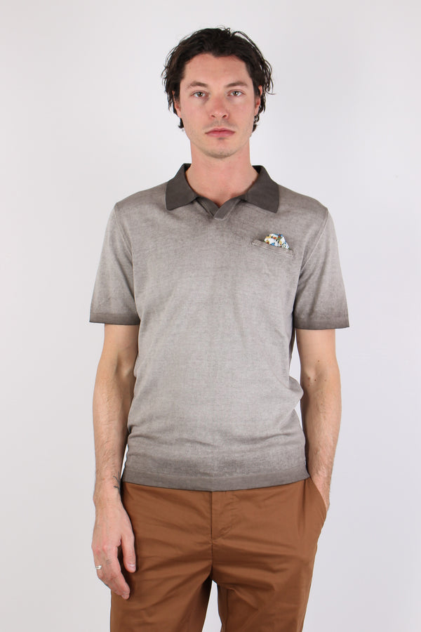 Polo Derby Taschino Fantasia Moro