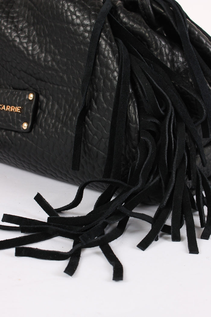 Borsa Souffle Frange Black-4
