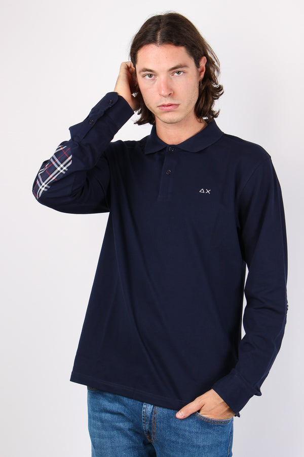 Polo Toppe Contrasto Navy Blue