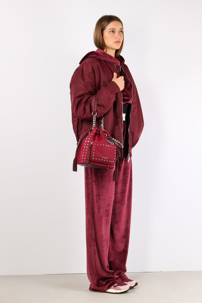 Pantalone Felpa Ciniglia Bordeaux-5