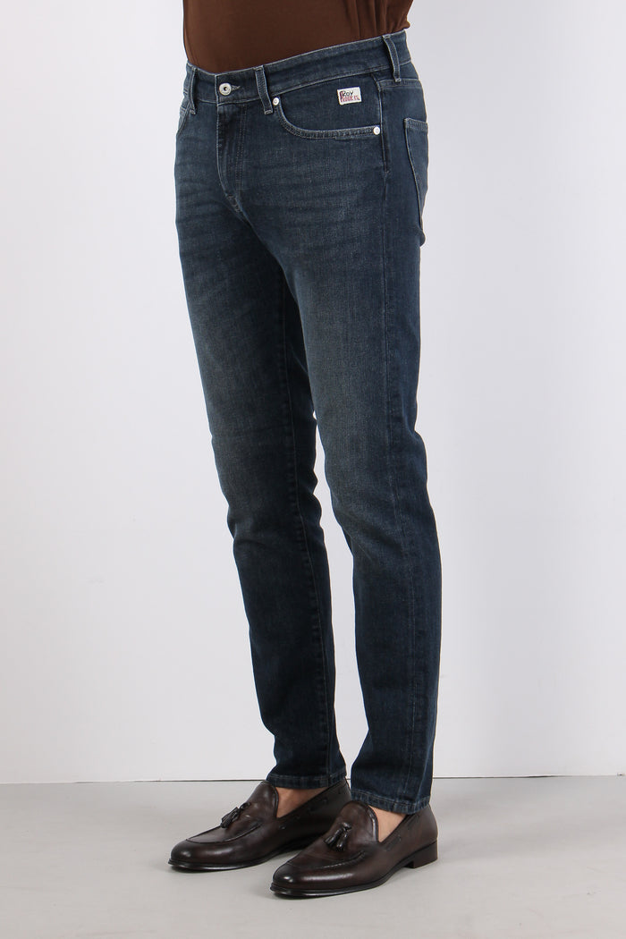Denim Slim Slavato Denim Black-3